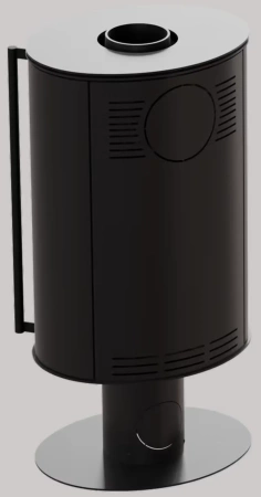 Piec wolnostojący Ø 150 5,5kW z czarnym termotec - spełnia anty-smogowy EkoProjekt 30083213