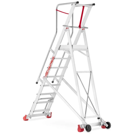 Drabina magazynowa jezdna podest FARAONE (wysokość robocza: 6,12m) 99675059
