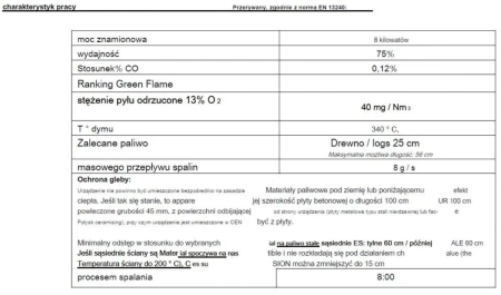 Piec wolnostojący 8kW INVICTA CAROLO (kolor: antracyt) - spełnia anty-smogowy EkoProjekt 86829183