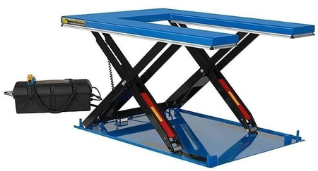 Podnośnik, podest nożycowy (udźwig: 1000 kg, wymiary platformy: 3000x800 mm, wysokość podnoszenia min/max: 300-1500 mm, moc: 1,5kW) 01876618