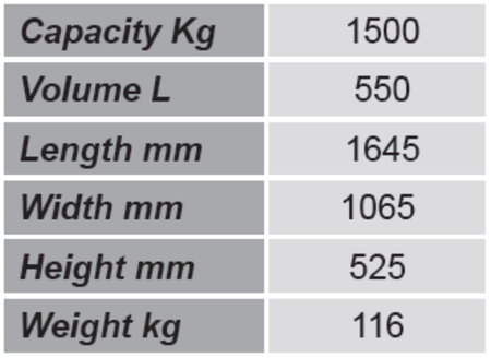 Niski pojemnik GermanTech (pojemność: 550 L) 99724697