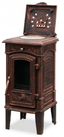 Piec koza żeliwny kominek kominkowy, płyta do gotowania 6,6kW - spełnia anty-smogowy EkoProjekt 04483108