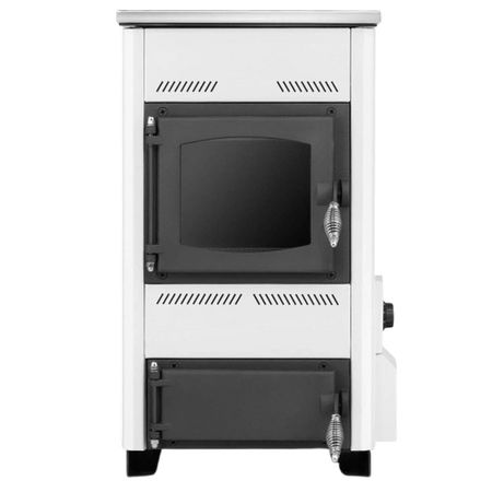 Kuchnia węglowa kocioł piec CO z płaszczem wodnym 10-12kW (kolor: biały, średnica wylotu spalin: 118 mm) - spełnia anty-smogowy EkoProjekt 99682647
