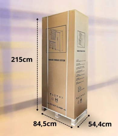 Szafka warsztatowa z ruchomym stołem i szafkami jezdnymi, szafa, regał (wymiary: 2070x472x1925 mm) 80183073