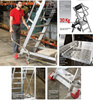 Drabina magazynowa 5 stopniowa FARAONE (wysokość robocza: 3,28m) 99675069