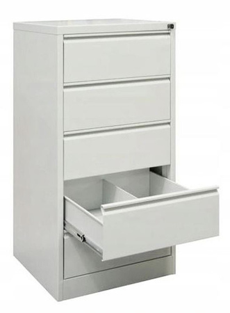 GOREK Szafa kartotekowa akta format B5, kolor: RAL7035 (jasnoszary) (wymiary: 1282x608x633 mm) 09276466