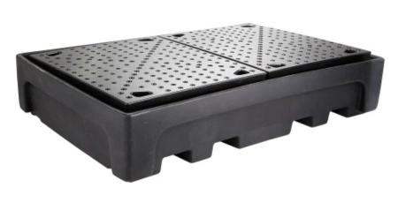 Paleta wanna wychwytowa, wysokoprofilowa, składowanie dwóch paletopojemników 1000L (wymiary: 2230x1460x440 mm) 09883075