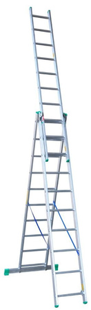 Drabina aluminiowa 3x14 Drabex na schody (wysokość robocza: 10,90m) 99674948