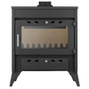Piec stalowy kominek wolnostojący 13kW na drewno (średnica wylotu spalin: 130mm) - spełnia anty-smogowy EkoProjekt 99682763