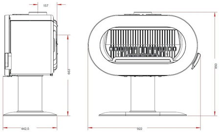 INVICTA Piec wolnostojący 10kW Fifty (średnica wylotu spalin: 150mm, kolor: antracyt) - spełnia anty-smogowy EkoProjekt 86854960