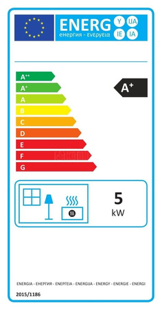 INVICTA Piec wolnostojący 5kW Ovatio (kolor: antracyt) - spełnia anty-smogowy EkoProjekt 86872840