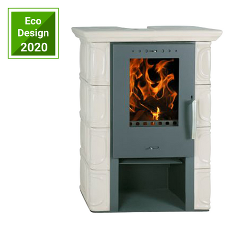 Piec kaflowy kominek koza 5,8kW (kolor: honey) - spełnia anty-smogowy EkoProjekt 48279104