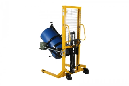 Podnośnik z funkcją przechyłu do beczek stalowych i plastikowych (udźwig 450 kg, wysokość podnoszenia: 1500 mm) 32283071