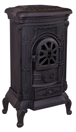 Piec wolnostojący żeliwny 6,5-9kW na drewno (kolor: czarny, średnica wylotu spalin: 120mm) - spełnia anty-smogowy EkoProjekt 65882962