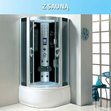 Calbati Kabina z Hydromasażem 100x100 sauna 23179685