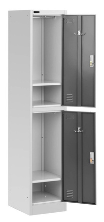 Szafa metalowa Fromm & Starck - 2 przegrody - zamki (wymiary: 38 x 45 x 185 cm) 45674776