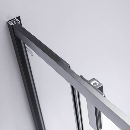 Kabina prysznicowa czarna kwadratowa 90x90 szkło 6mm 23178198