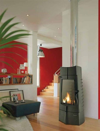 Piec wolnostojący 10kW Chamane 10 (górna średnica wylotu spalin: 180mm) - spełnia anty-smogowy EkoProjekt 86854945