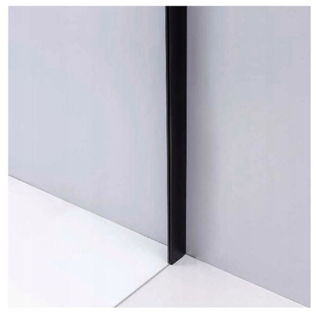 Kabina prysznicowa 110x80 szkło 8mm czarna 23178212