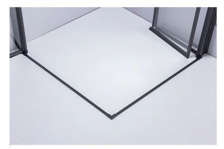 Kabina prysznicowa 90x90 szkło 6mm czarna 23178185