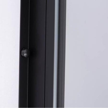 Kabina prysznicowa czarna kwadratowa 90x90 szkło 6mm 23178198