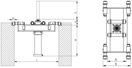 Dźwignik hydrauliczny kanałowy (udźwig: 10 T) 58783296
