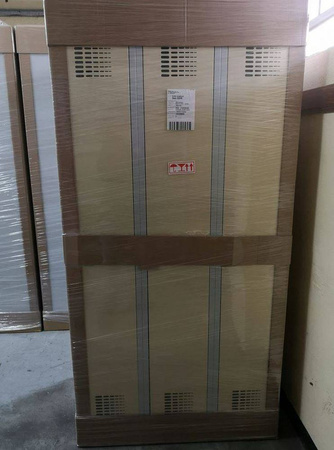 GOREK Szafka ubraniowa 3 komory, kolor: RAL7035 (jasnoszary) (wymiary: 1800x900x500 mm) 09276448