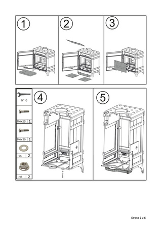 Piec wolnostojący 8kW Carolo z dolotem powietrza (kolor: antracyt) - spełnia anty-smogowy EkoProjekt 86876391
