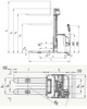 Wózek podnośnikowy elektryczny (udźwig: 1600 kg, wysokość podnoszenia: 90-4600 mm) 00568978