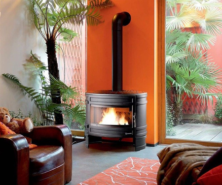 Piec wolnostojący 12kW Angor (górna lub tylna średnica wylotu spalin: 150mm) - spełnia anty-smogowy EkoProjekt 86854952