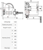 IMPROWEGLE Wciągarka linowa (bez liny,, udźwig 1000 kg) 33915043