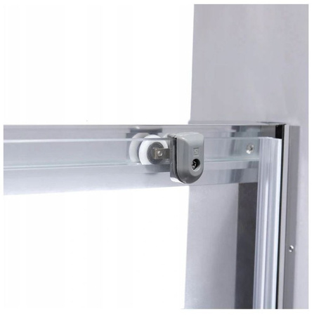 Drzwi prysznicowe 120cm przesuwne ścianka szkło 6mm 23178238