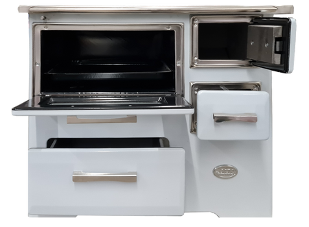 Kuchnia, angielka z piekarnikiem 7kW na drewno, bez płaszcza wodnego (kolor: biały) 50082687