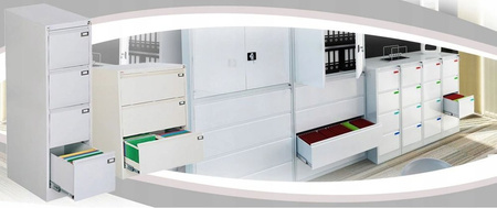 Szafa kartotekowa akta format B5, kolor: RAL7035 (jasnoszary) (wymiary: 1282x608x633 mm) 09276466