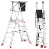 Drabina magazynowa jezdna FARAONE z wejściem jednostronnym (wysokość robocza: 310-418cm) 99679708