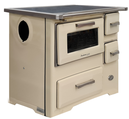 Kuchnia, angielka z piekarnikiem 7kW na drewno, bez płaszcza wodnego (kolor: kremowa) 50082688