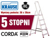 Aluminiowa drabina domowa Krause Corda 5 stopnie (wysokość robocza: 3,00m) 99674643