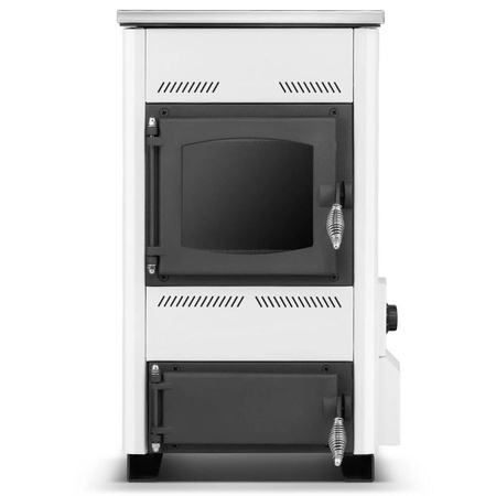 Kuchnia węglowa kocioł piec CO z płaszczem wodnym 10-12kW (kolor: biały, średnica wylotu spalin: 118 mm) - spełnia anty-smogowy EkoProjekt 99682647