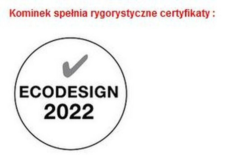 Piec wolnostojący 6,6kW (kolor: czarny) - spełnia anty-smogowy EkoProjekt 88872746