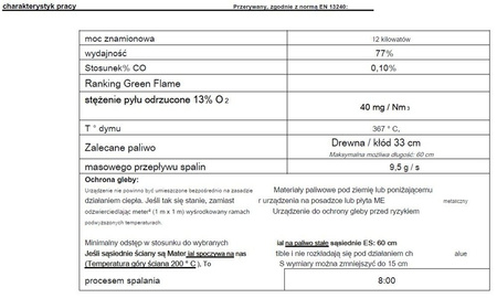 Piec wolnostojący 12kW Siam (kolor: antracyt) - spełnia anty-smogowy EkoProjekt 86829186