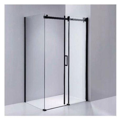 Kabina prysznicowa 100x90 szkło 8mm czarna 23178249