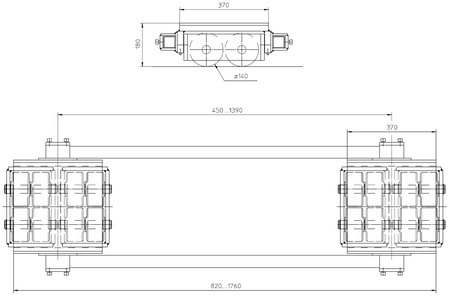 Podwozie transportowe (nośność: 40T) 4994002