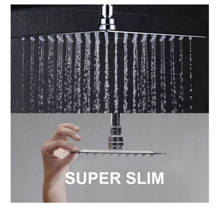 Bateria prysznicowa czarna zestaw + deszczownica 23178271