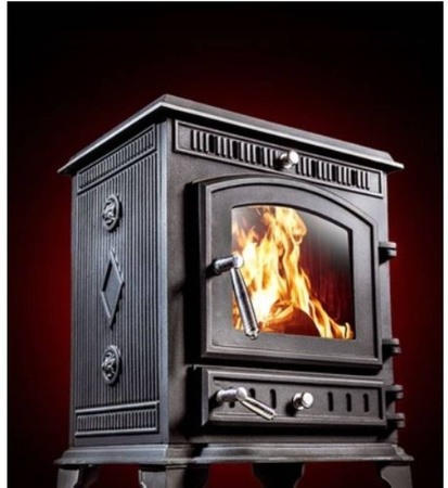 Piec koza żeliwny kominek kominkowy 5,8kW (kolor: czarny) spełnia anty-smogowy EkoProjekt 04480188