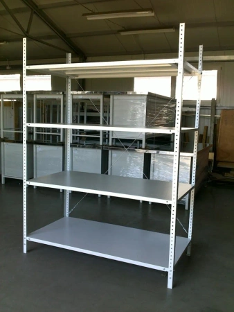 Regał metalowy bez osłon i przegród, standardowy, 5-półkowy (wymiary: 2000x955x425 mm) 16083229