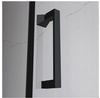 Calbati Kabina prysznicowa 80x80  black składana 6mm 23178210