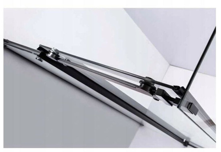 Kabina prysznicowa czarna 100x80 szkło 8mm 23178201