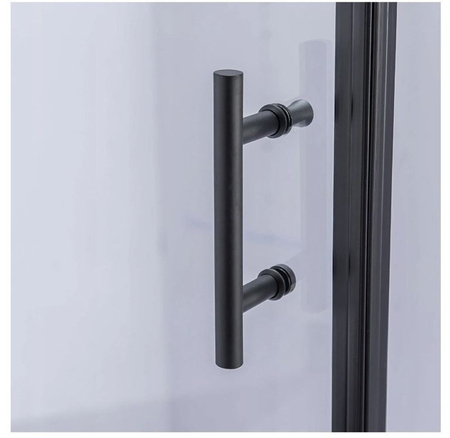 Kabina prysznicowa 90x90 szkło 6mm kwadrat czarna 23178196