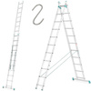 Drabina aluminiowa Aloss 2x11 na schody (wysokość robocza: 6,50m) 99674731