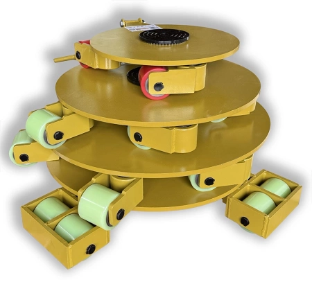 Rolki transportowe do maszyn rotacyjne 360°, 3 T 